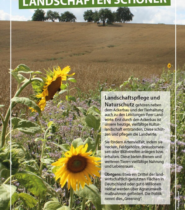 Vorstellung 1. Plakat — Wir machen Landschaften schöner…