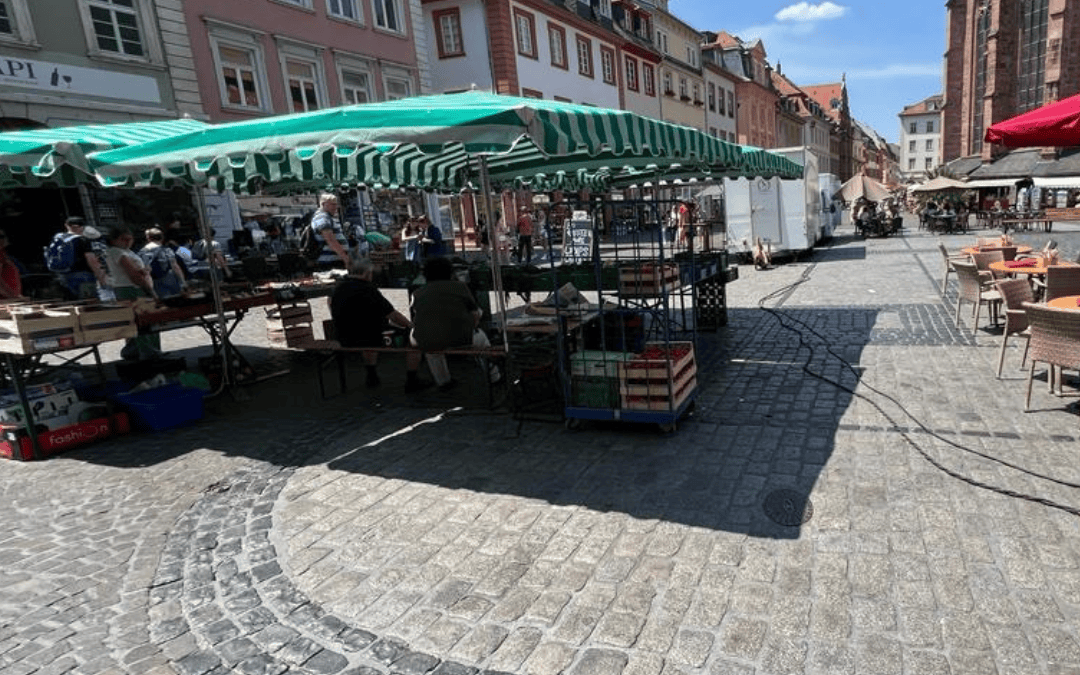 Der Wochen­markt in der Altstadt sollte optimiert werden